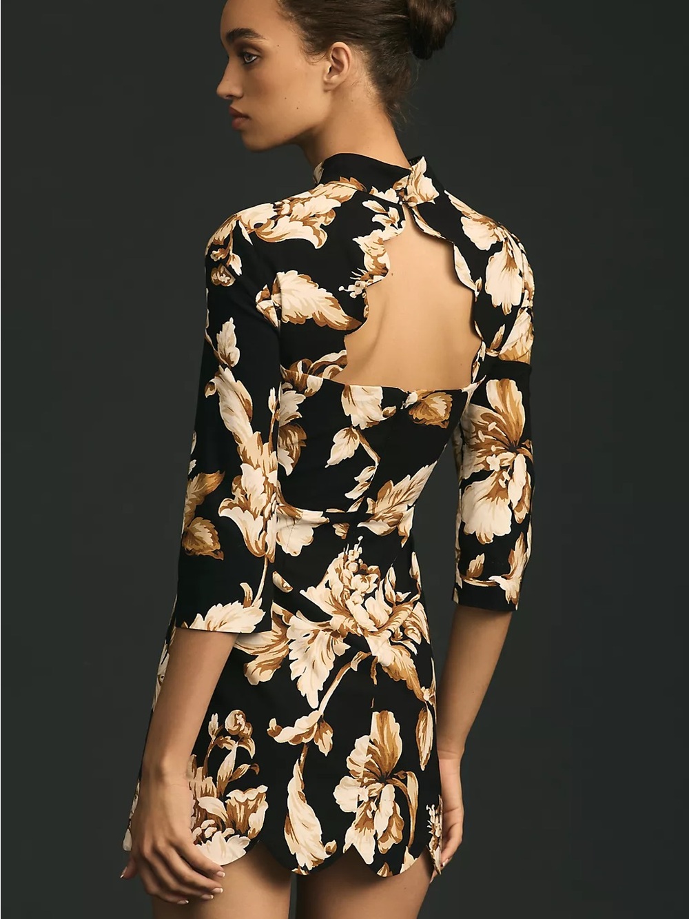 NWT Maeve Anthropologie Mock-Neck Shift Mini Dress Size 4 Petite - Picture 2 of 12